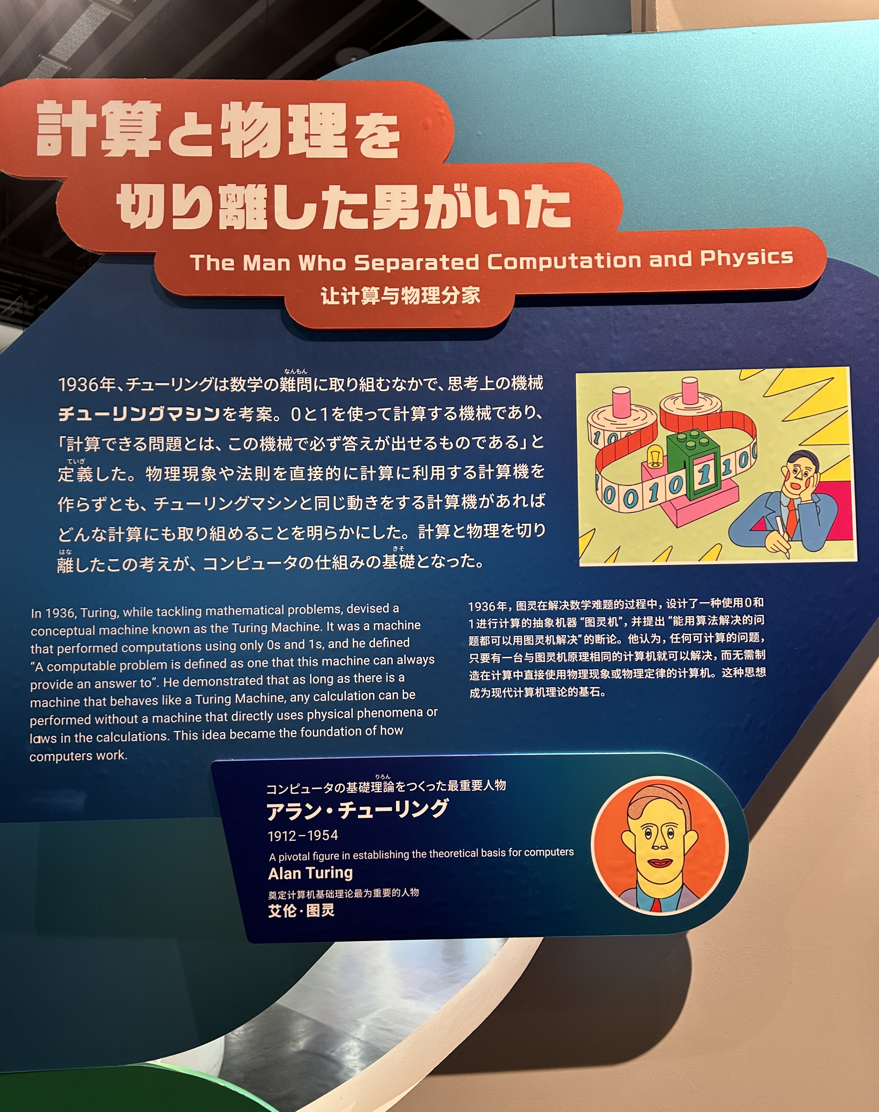 チューリングに関する展示